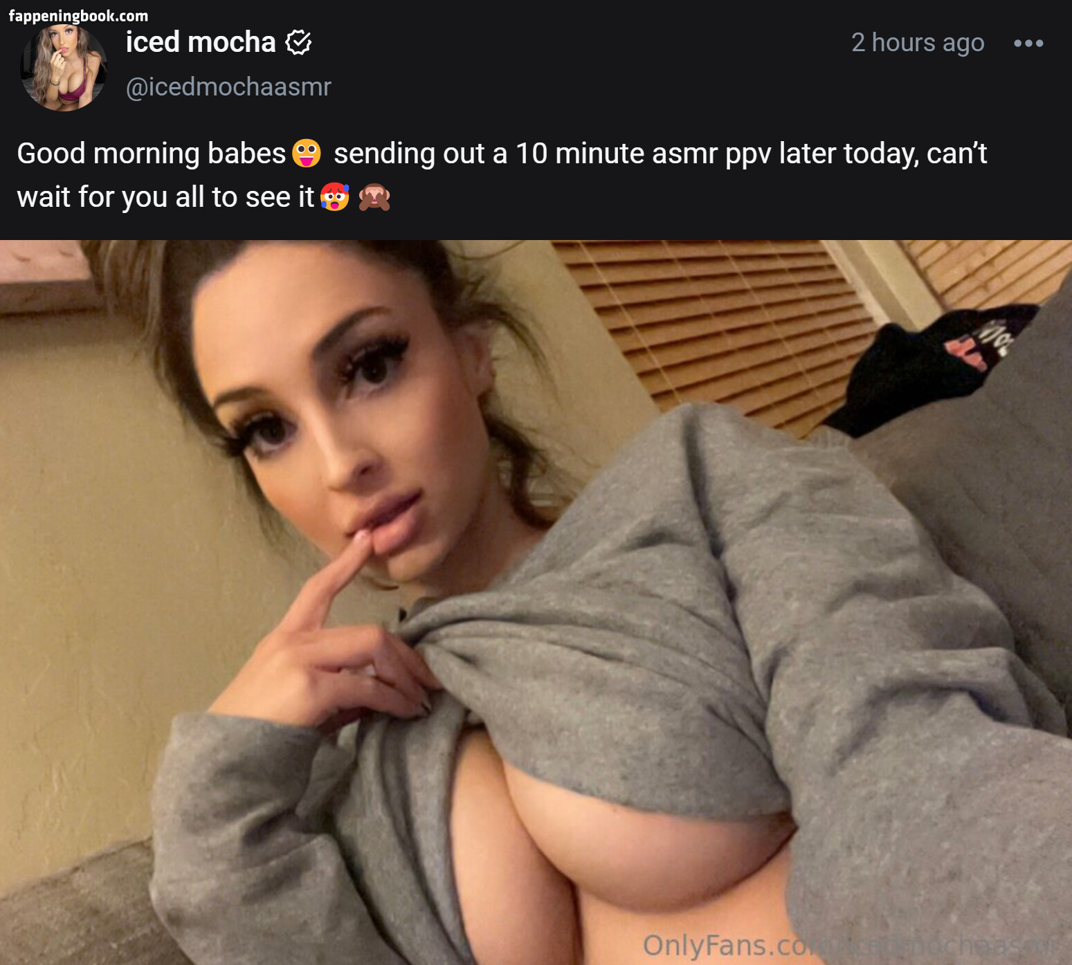 Iced mocha asmr leaked only fans