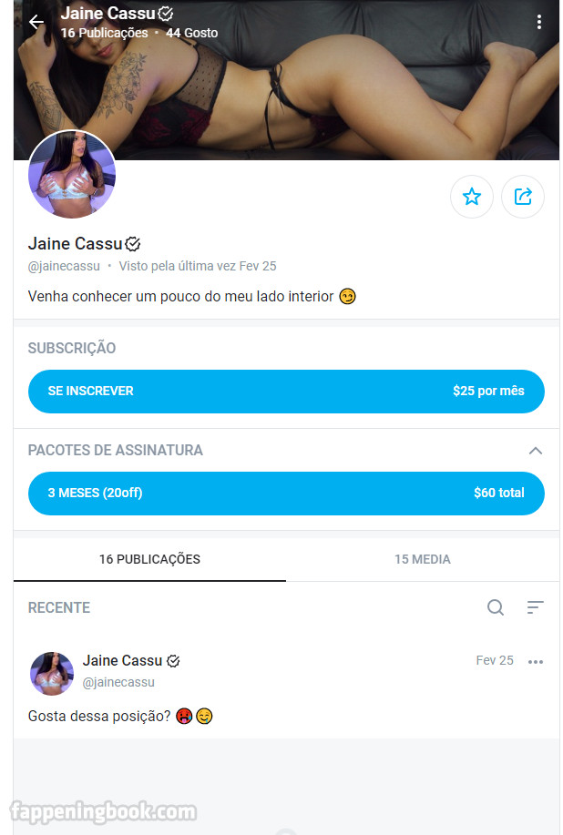 Jaine Cassu Nude OnlyFans Leaks