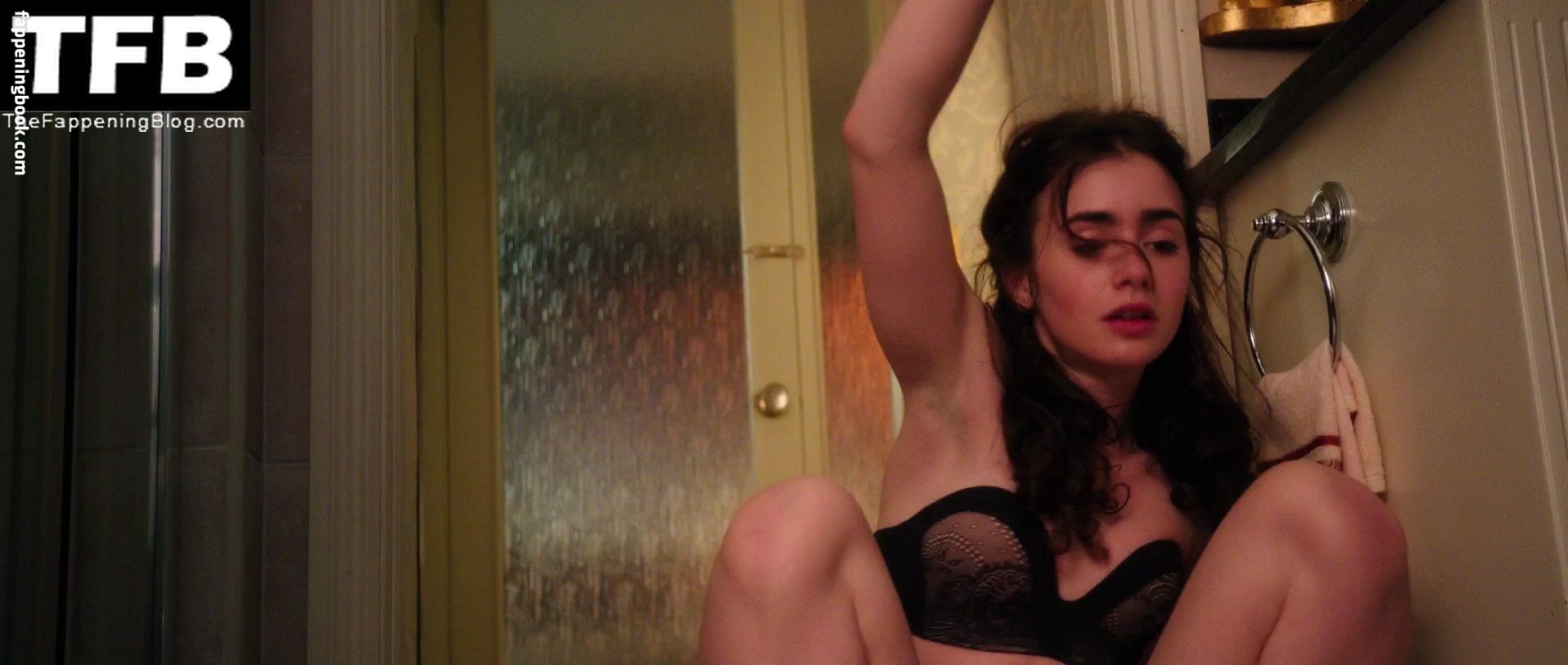 Lily Collins Nude