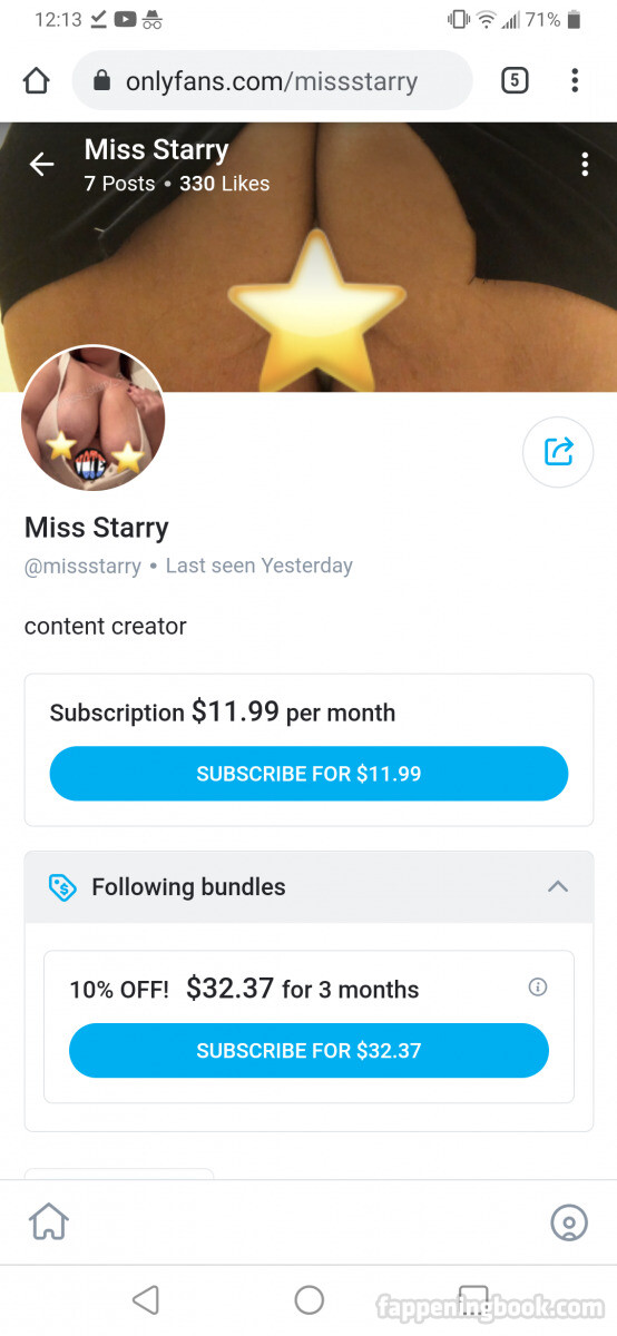 Miss Starry Nude OnlyFans Leaks