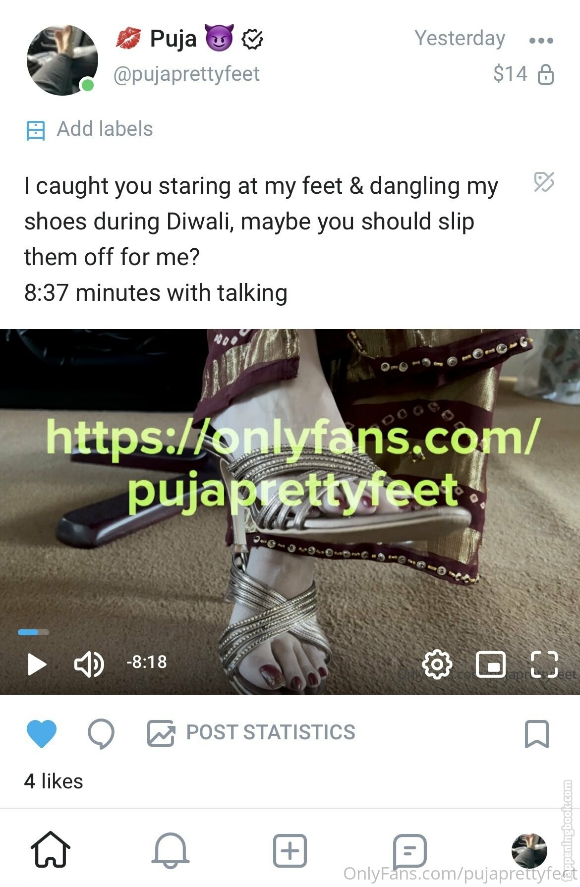 pujaprettyfeet Nude OnlyFans Leaks